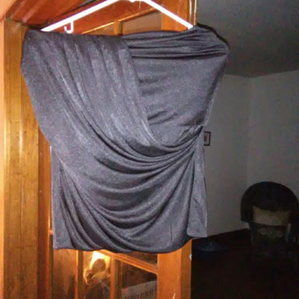 Express Medium Black strapless top